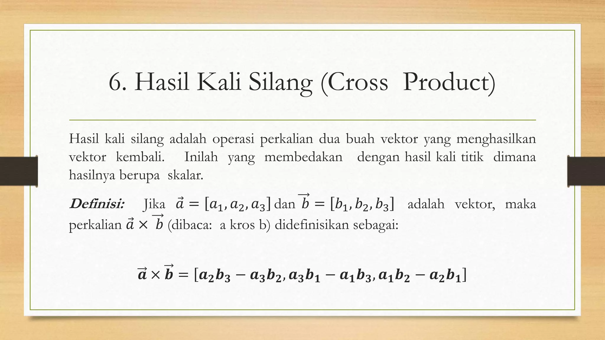 Vektor Pada Dimensi 3 - Geometri Analitik Ruang | PPTX