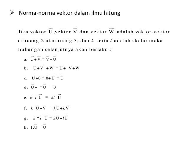 Contoh Soal Dan Pembahasan Norma Vektor