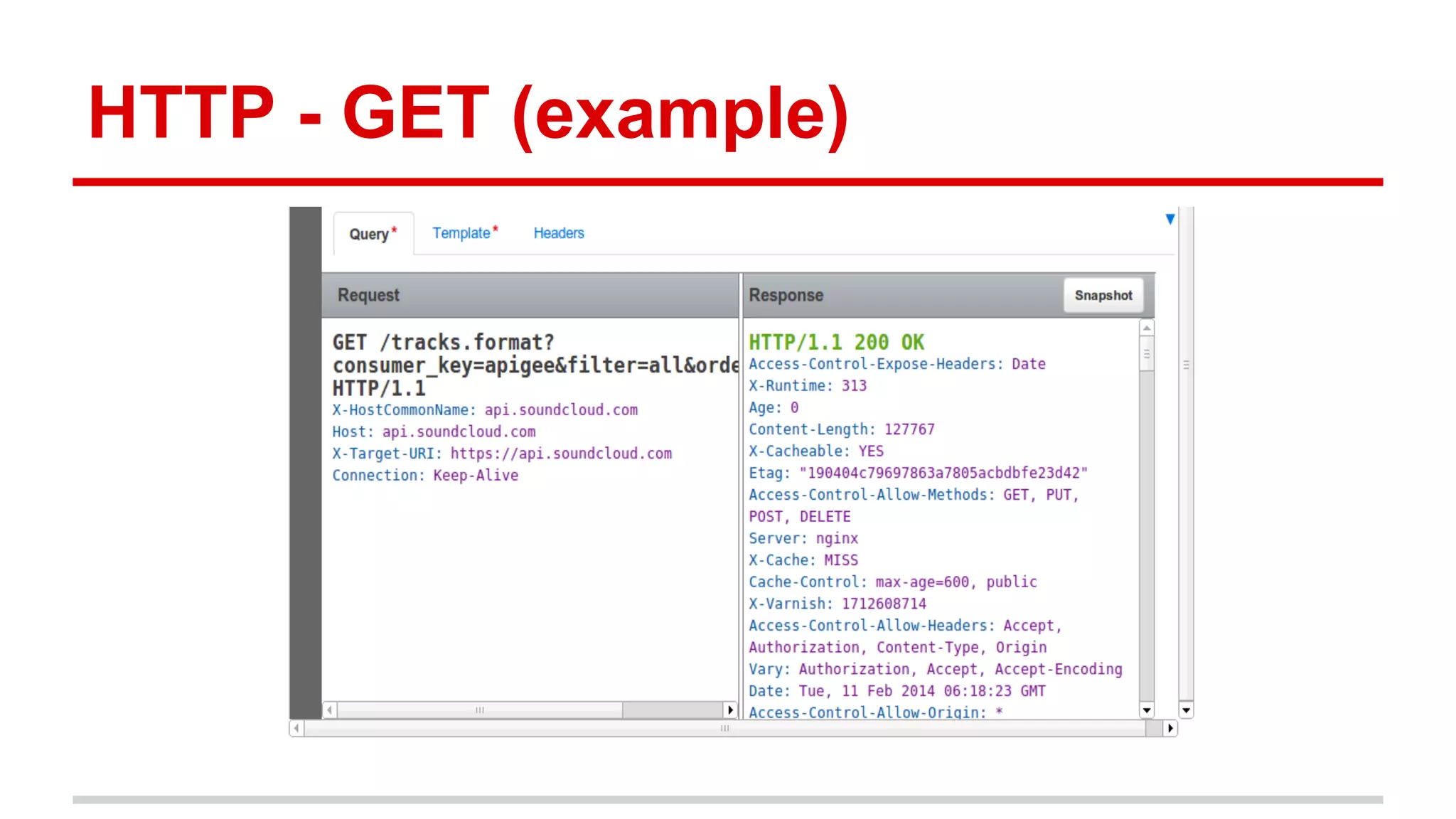 HTTP - GET (example) 
 
