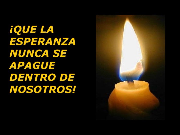 Velas de esperanza