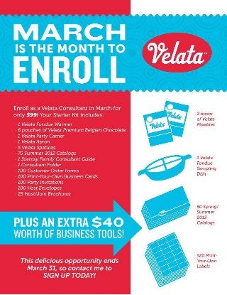 Join Velata and get an extra $40 in business tools!