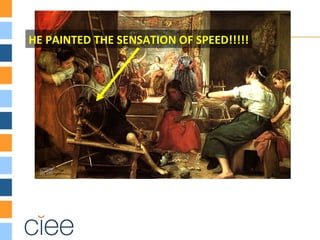 HE PAINTED THE SENSATION OF SPEED!!!!!
 