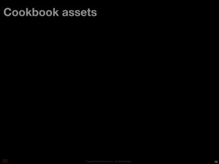 Cookbook assets




             Copyright © 2010 Opscode, Inc - All Rights Reserved   48
 