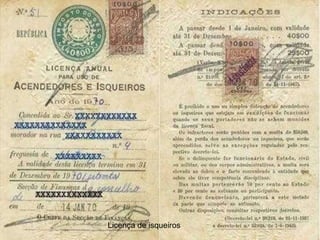 Licença de isqueiros 