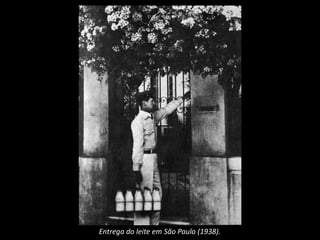 Entrega do leite em São Paulo (1938).
 