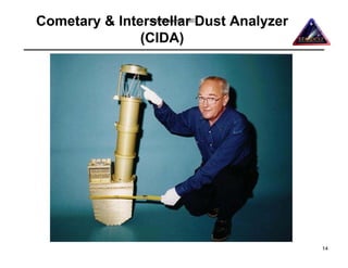 Cometary & Interstellar Dust Analyzer
                PM Challenge 2007


               (CIDA)




                                        14
 