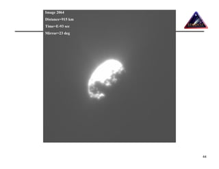 Image 2064        PM Challenge 2007
Distance=915 km
Time=E-93 sec
Mirror=23 deg




                                      44
 