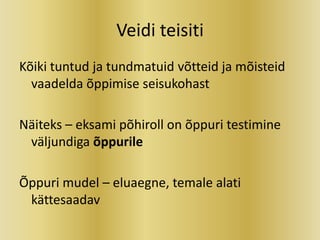 Vello Kukk - Muutused haridusmaastikul õppejõu pilgu läbi