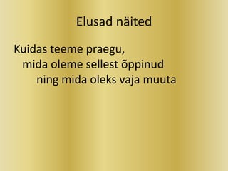 Vello Kukk - Muutused haridusmaastikul õppejõu pilgu läbi