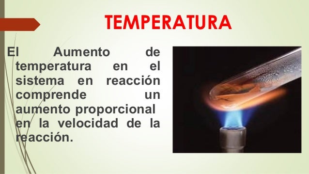 FACTORES QUE AFECTAN LA VELOCIDAD DE UNA REACCIÓN