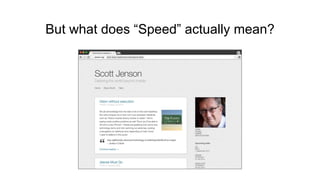 But what does “Speed” actually mean?
 