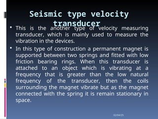 Measurement Instrument Using Velocity Velocity-Measurement.ppt velocity measurement | PPT
