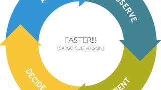 FASTER!!!
[CARGO CULTVERSION]
 