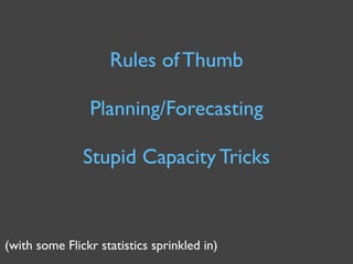 Capacity Management for Web Operations