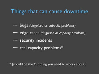 Capacity Management for Web Operations