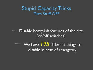 Capacity Management for Web Operations