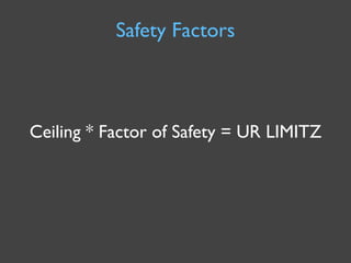 Safety Factors



Ceiling * Factor of Safety = UR LIMITZ