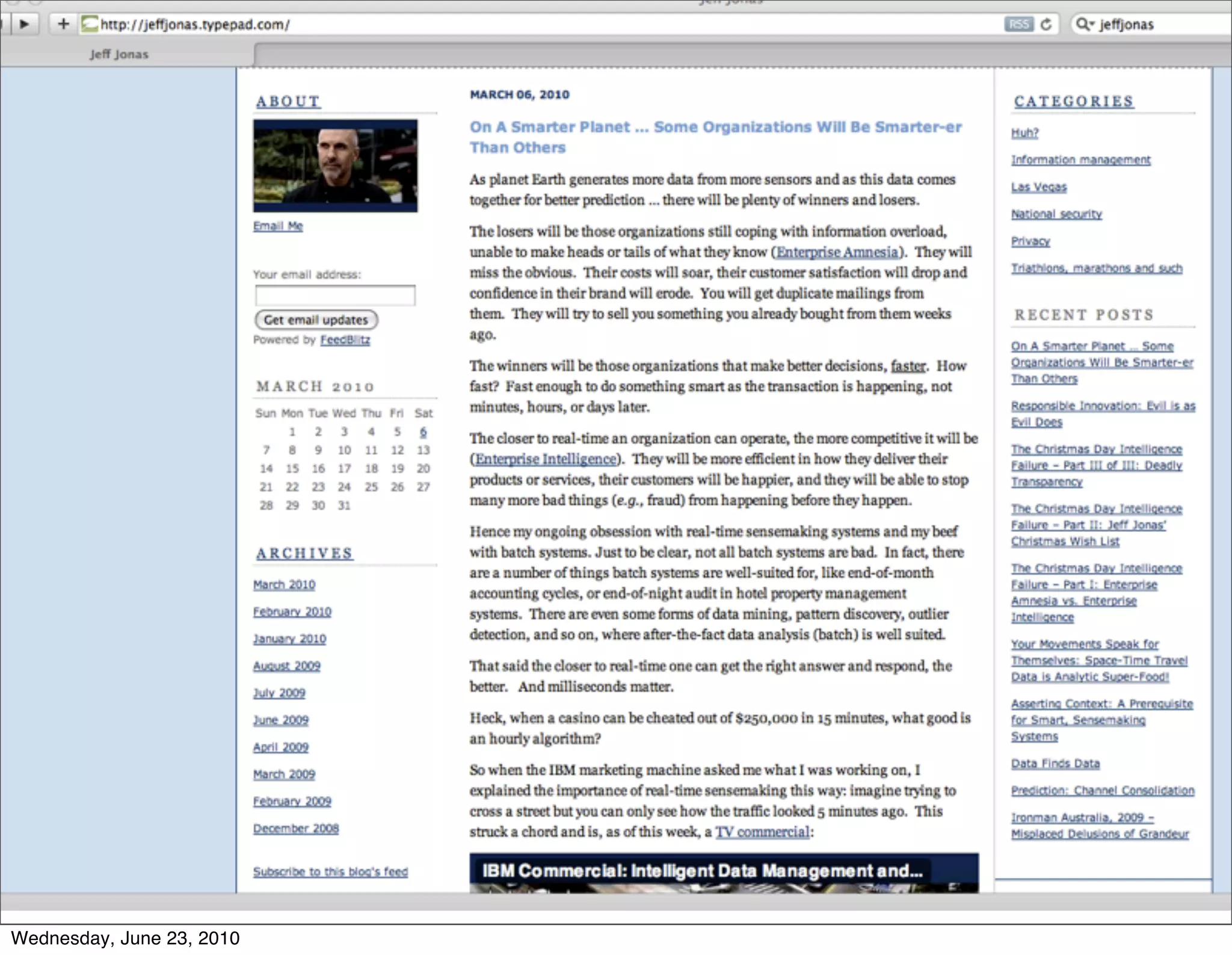 Wednesday, June 23, 2010
 