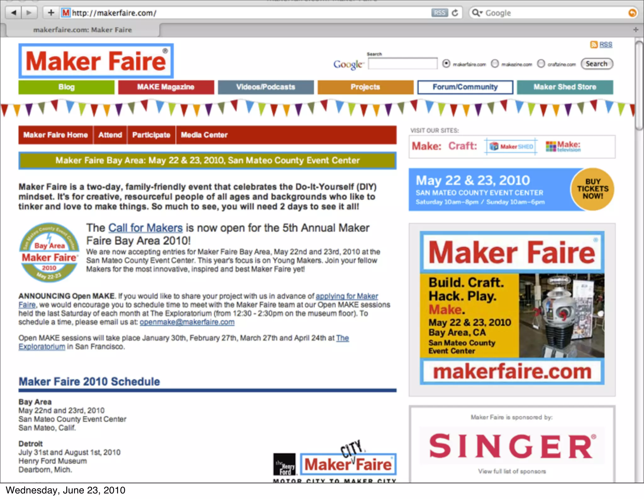 Wednesday, June 23, 2010
 