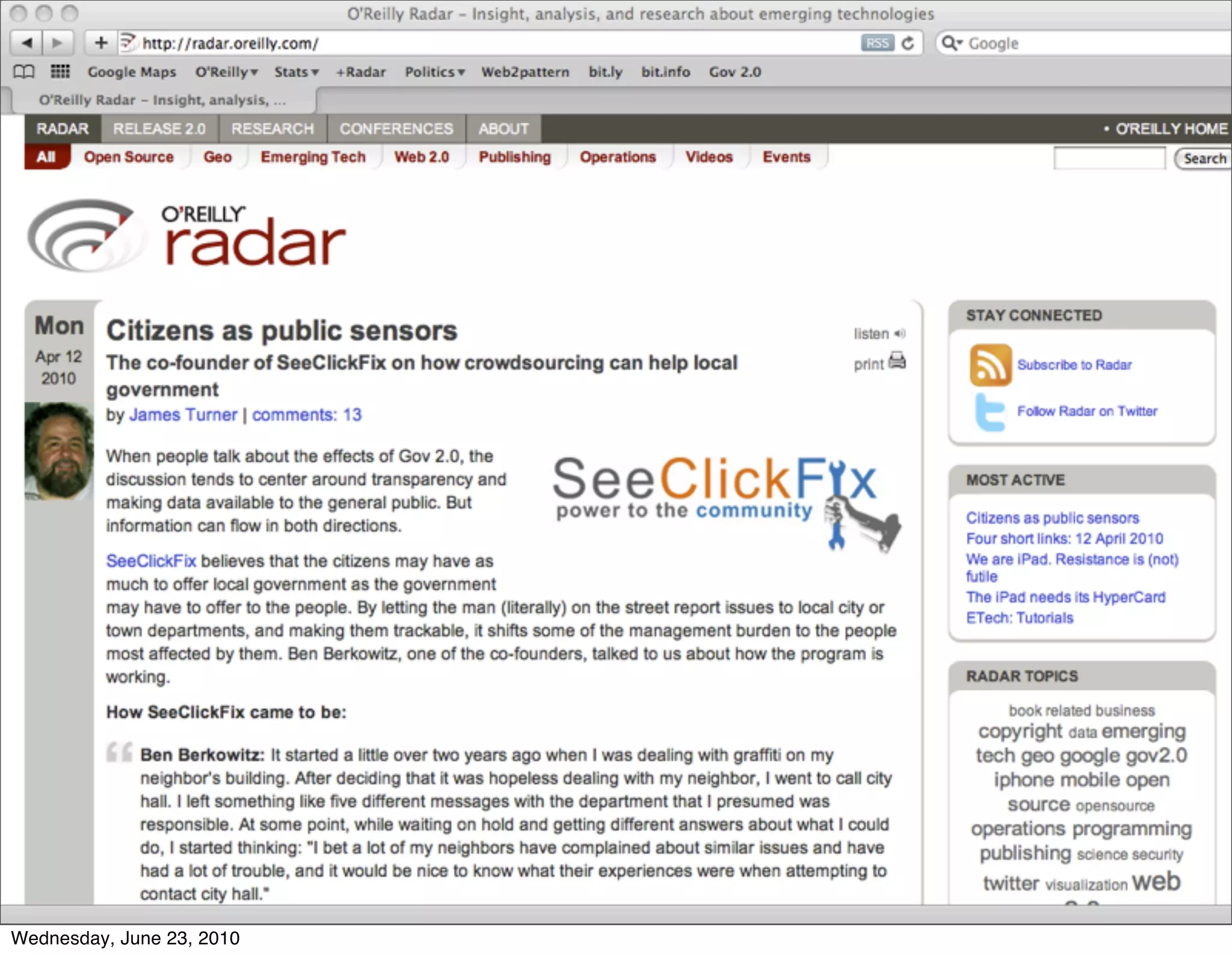 Wednesday, June 23, 2010
 