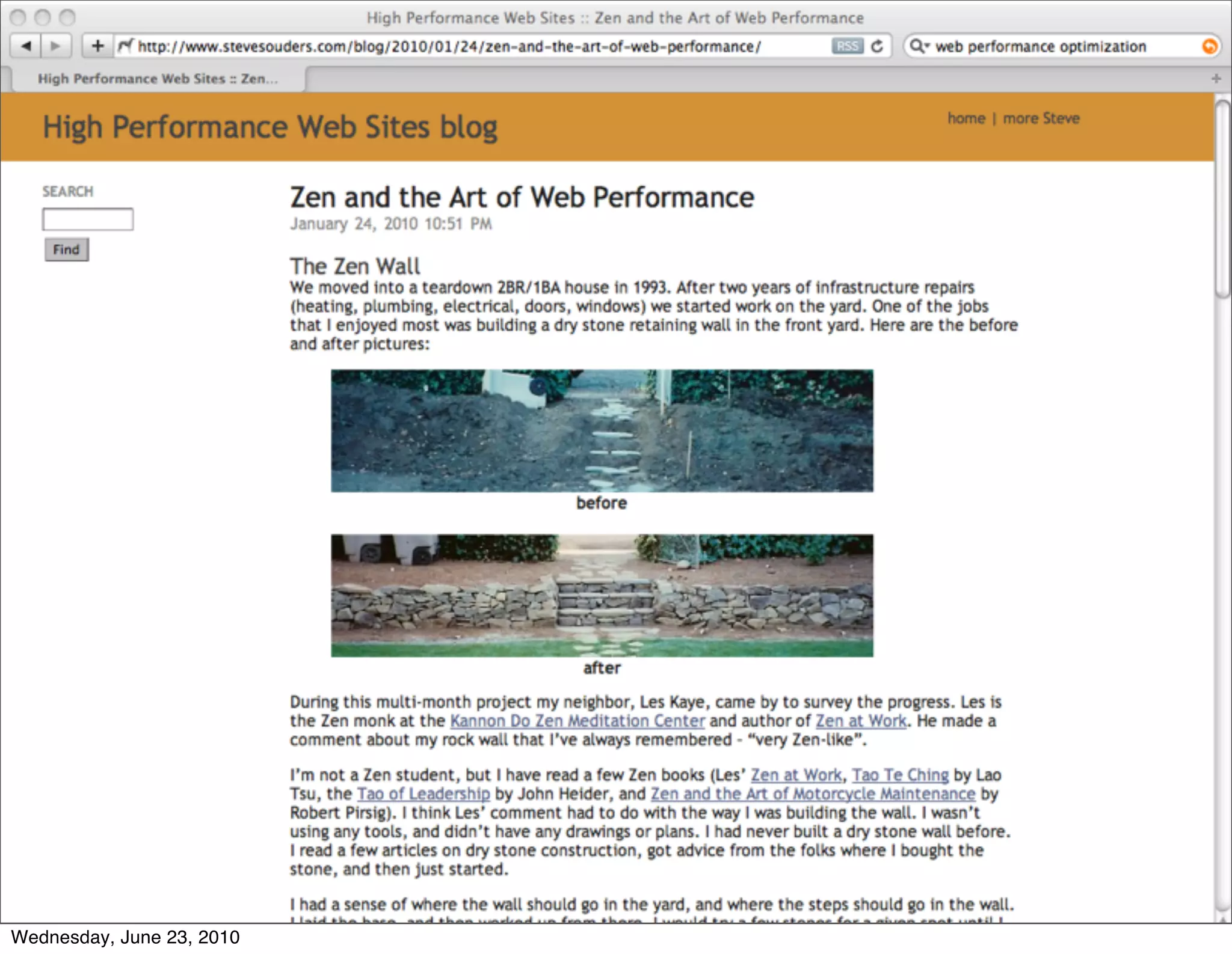 Wednesday, June 23, 2010
 