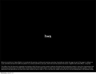 on-demand Flash




 Load on demand for Flash plugins, to display the actual web page as fast as possible and to avoid loading unneeded plugins.



Wednesday, June 27, 12
 