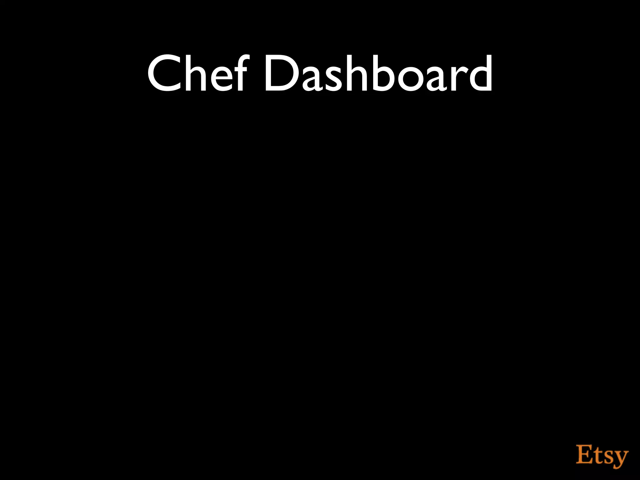 Chef Dashboard
 