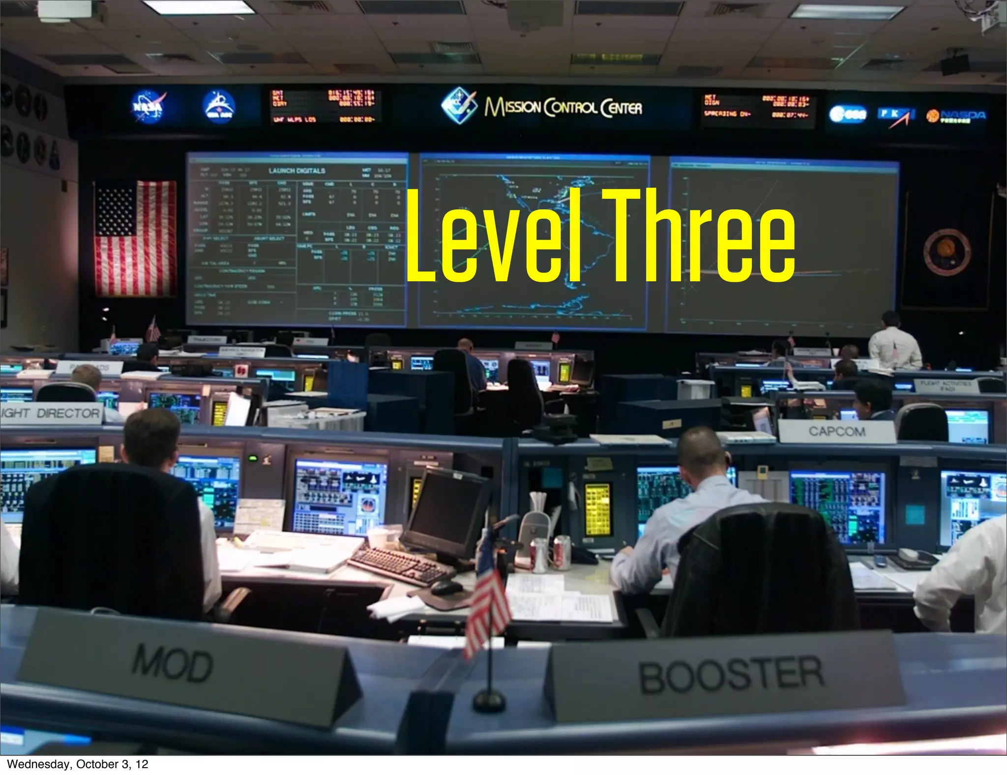 Level Three


Wednesday, October 3, 12
 