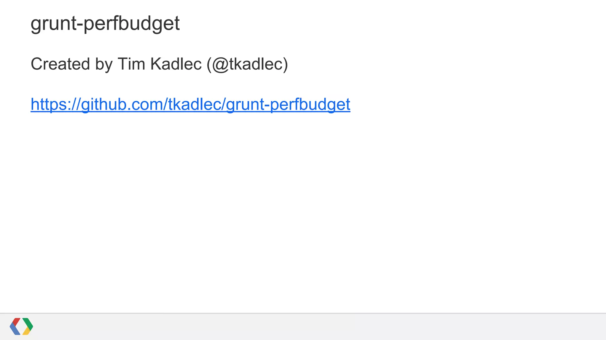 grunt-perfbudget
Created by Tim Kadlec (@tkadlec)
https://github.com/tkadlec/grunt-perfbudget
 