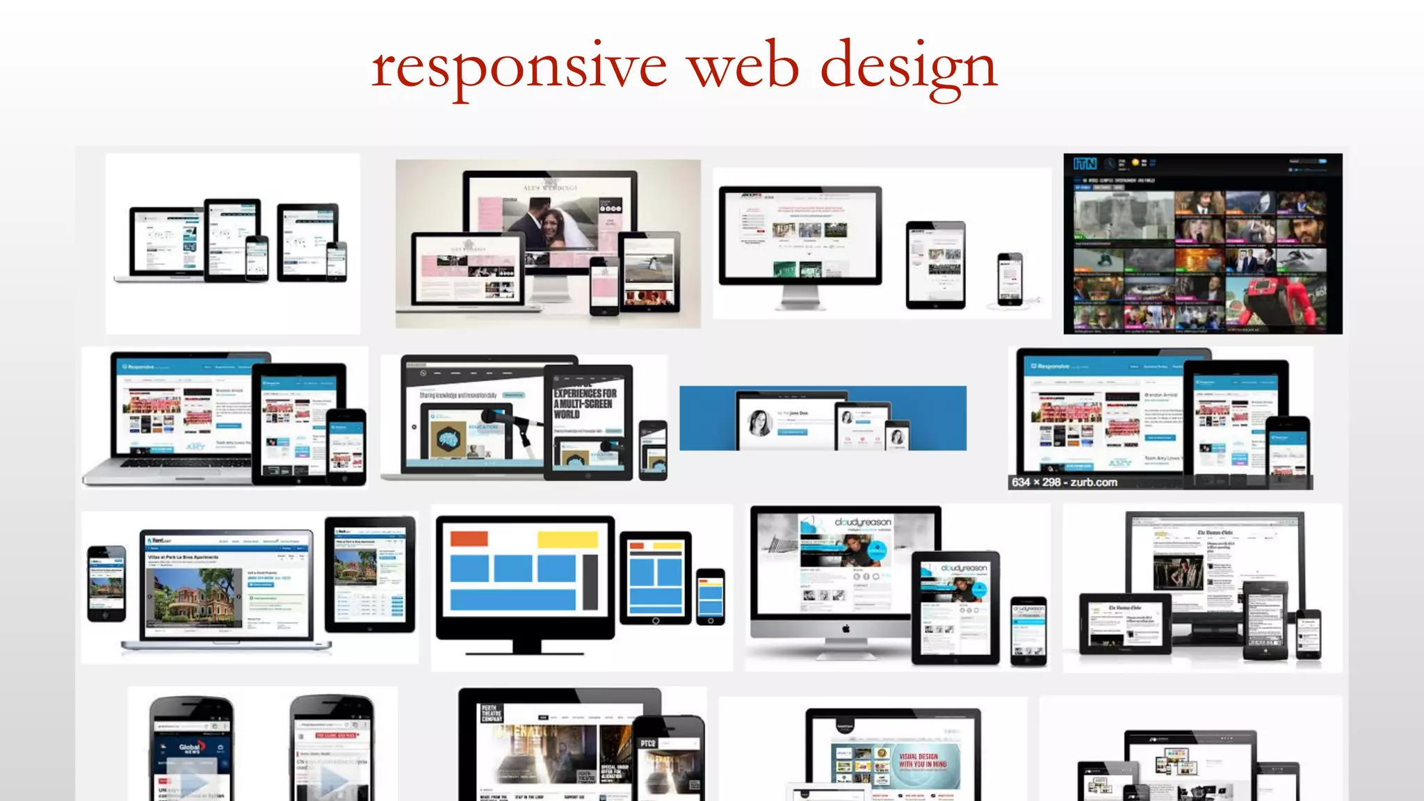 responsive web design
 
