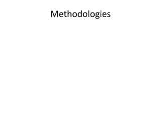 Methodologies	
  
 