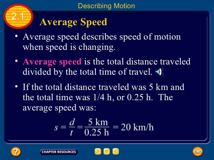 Velocity and acceleration