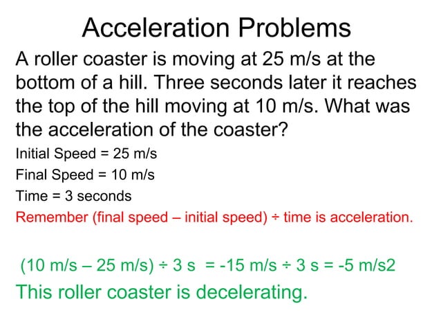 Velocity and Acceleration PowerPoint.ppt