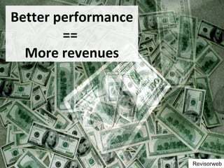 Better performance ==  More revenues Revisorweb 