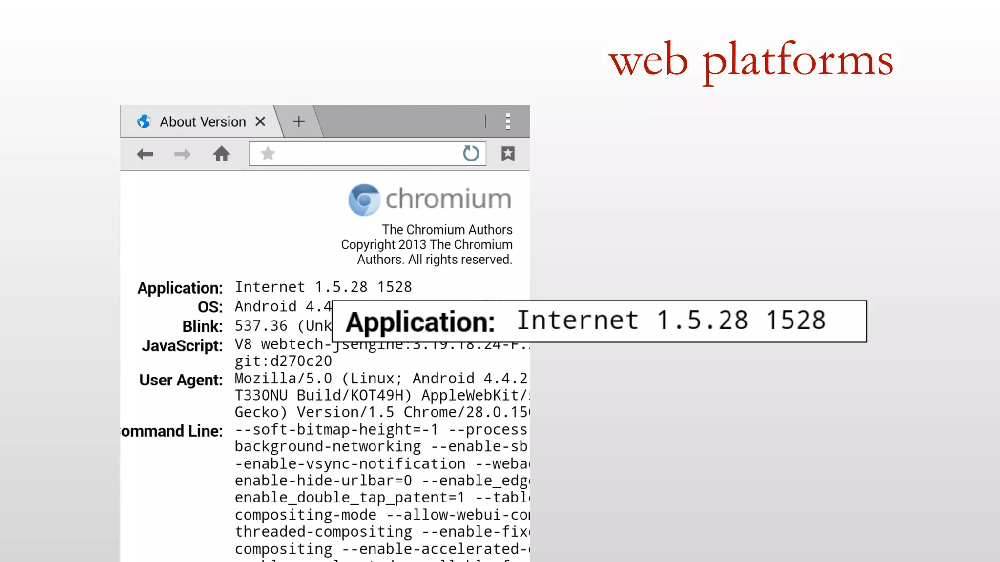 web platforms 
 