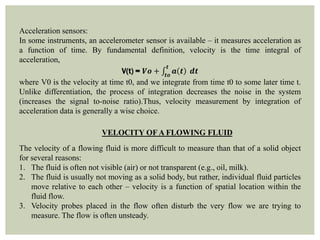 Measurement Instrument Using Velocity Various Velocity measuring instruments, LINEAR AND ANGULAR | PPTX