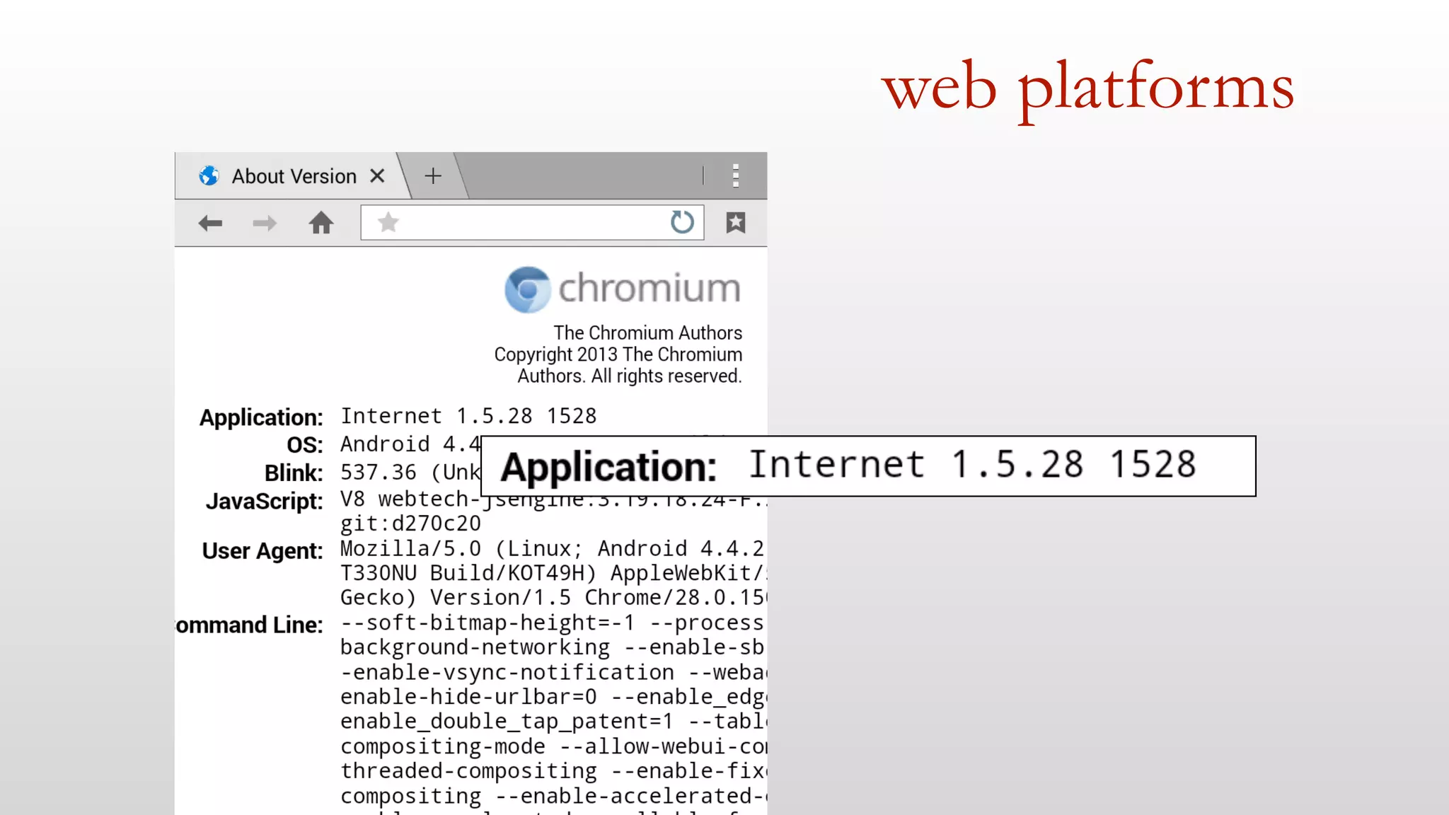 web platforms 
 