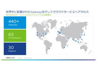 763 1269 . 82 ,60 15
V cMGatewayd I o i t fo
d
63
Orchestrators
440+
Gateways
30
Regions
 