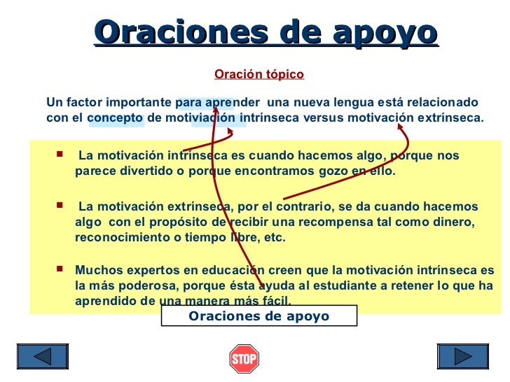 Que Es Una Oracion De Apoyo