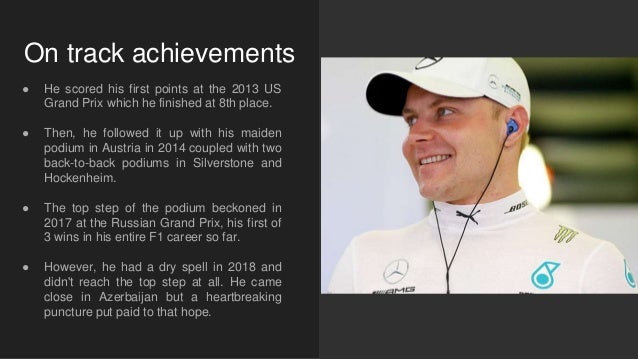 Valtteri Bottas Net Worth Salary And Endorsements