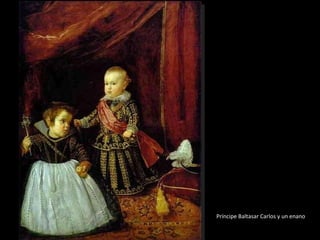 Príncipe Baltasar Carlos y un enano 