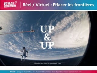 #VEM8 Voyage en Multimédia | 19 & 20 janvier 2017 | Cannes - Slides disponibles sur www.salon-etourisme.com
Réel / Virtuel...