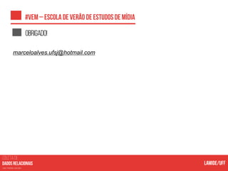 COLETA DE
nas mídias sociais
Obrigado!
marceloalves.ufsj@hotmail.com
 