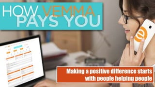 Making a positive difference starts
with people helping people
 