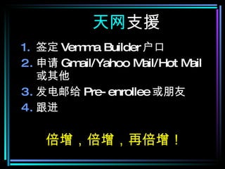   ֧Ԯ ǩ Vemma Builder   Gmail/Yahoo Mail/Hot Mail  ʸ Pre-enrollee   ٱ 