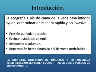 Ecografía Enfocada de la Vena Cava Inferior: Evaluación Clínica Rápida ...