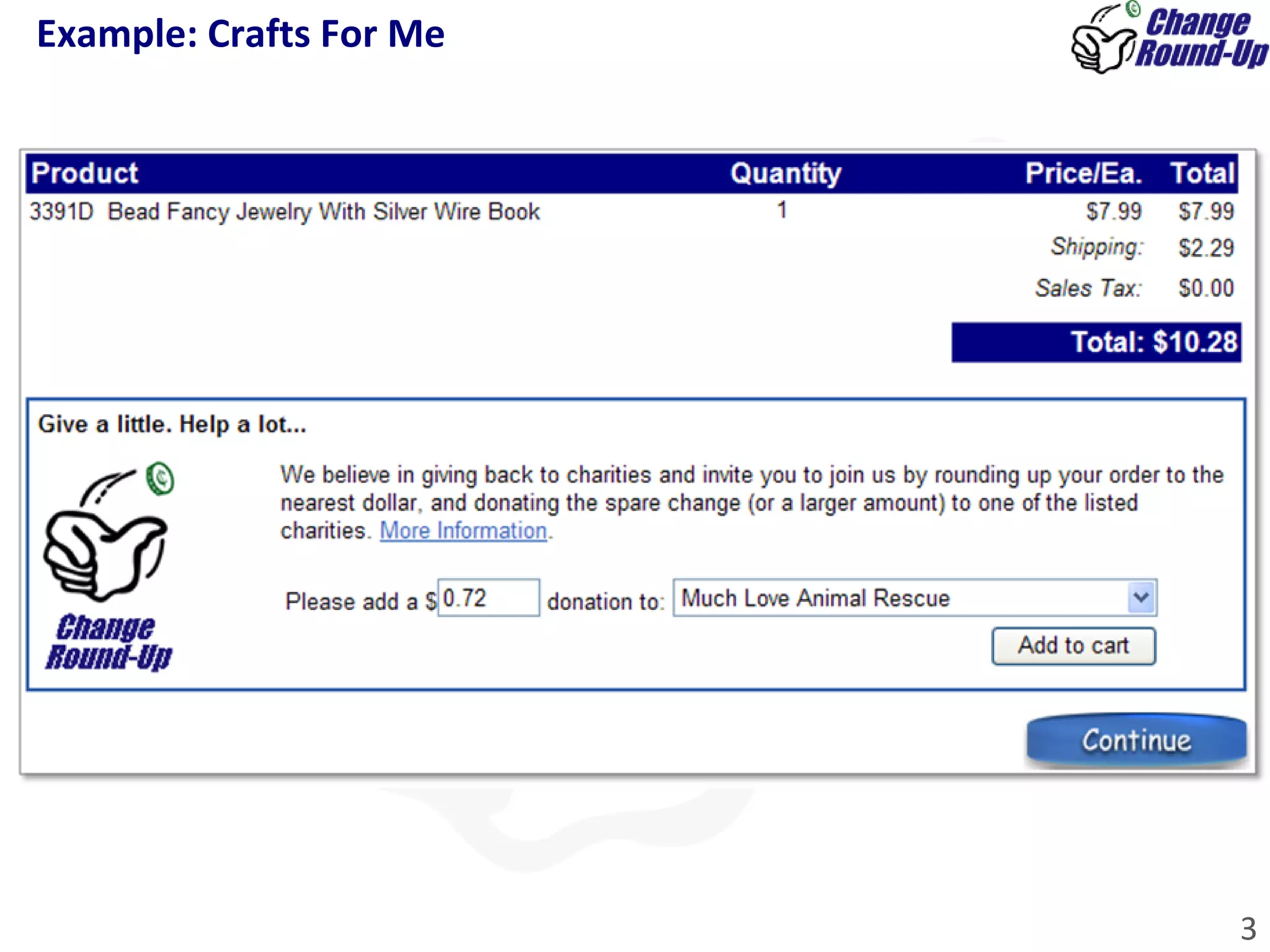 Example: Crafts For Me  