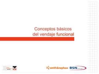 Conceptos básicos  del vendaje  funcional 