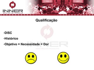 Qualificação DISC Histórico Objetivo = Necessidade = Dor 