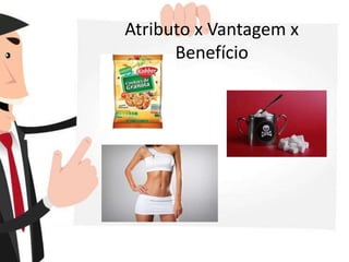 Atributo x Vantagem x
Benefício
 